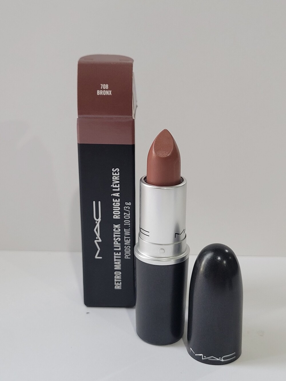 MAC Retro Matte Lipstick • BRONX • Deep Brown • 0.10 oz • NIB •RARE DISCONTINUED - Picture 2 of 6